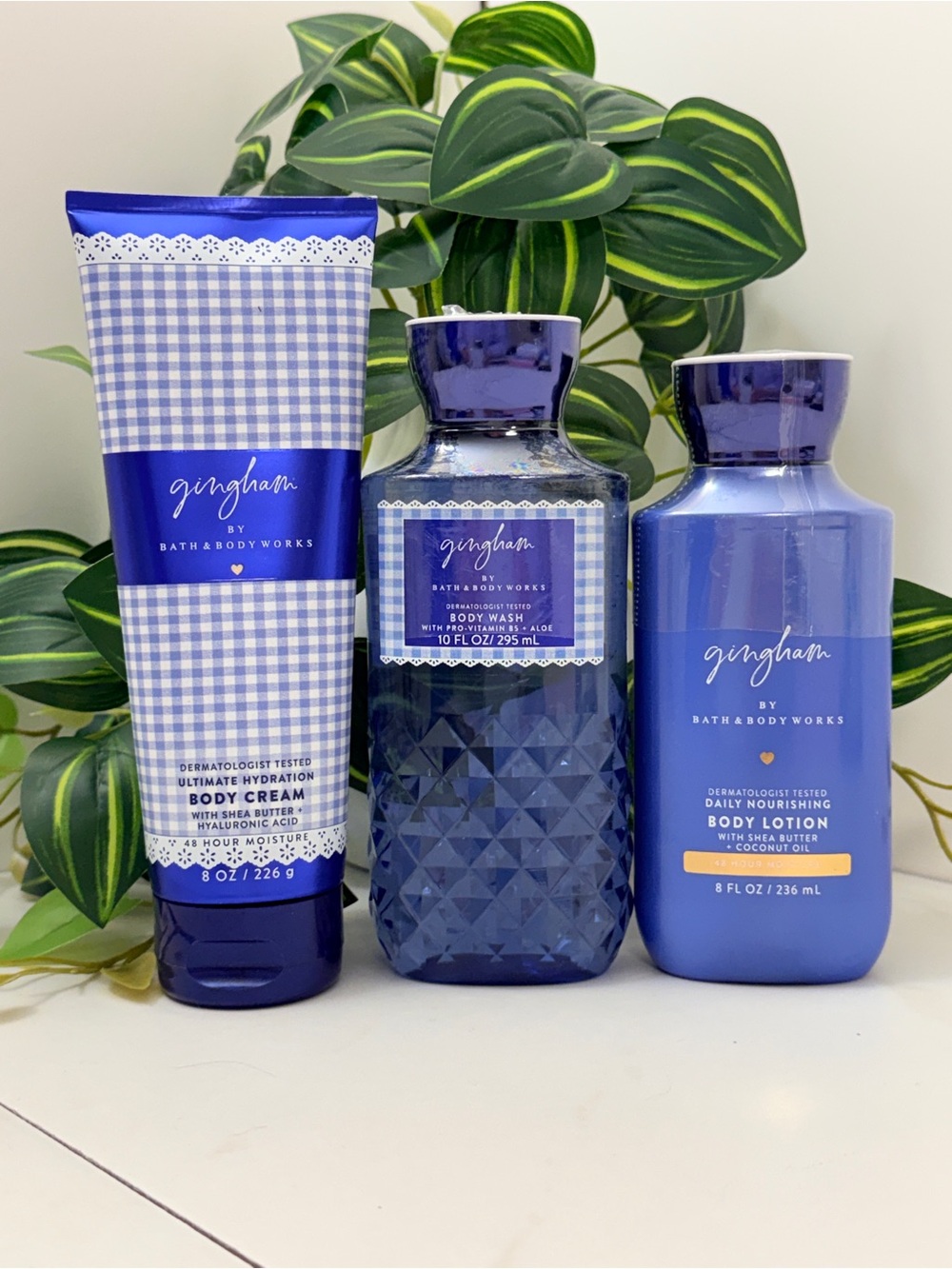 Gingham by Bath & Body Works - Hydrating Body Cream, Wash & Lotion Set (NEW)